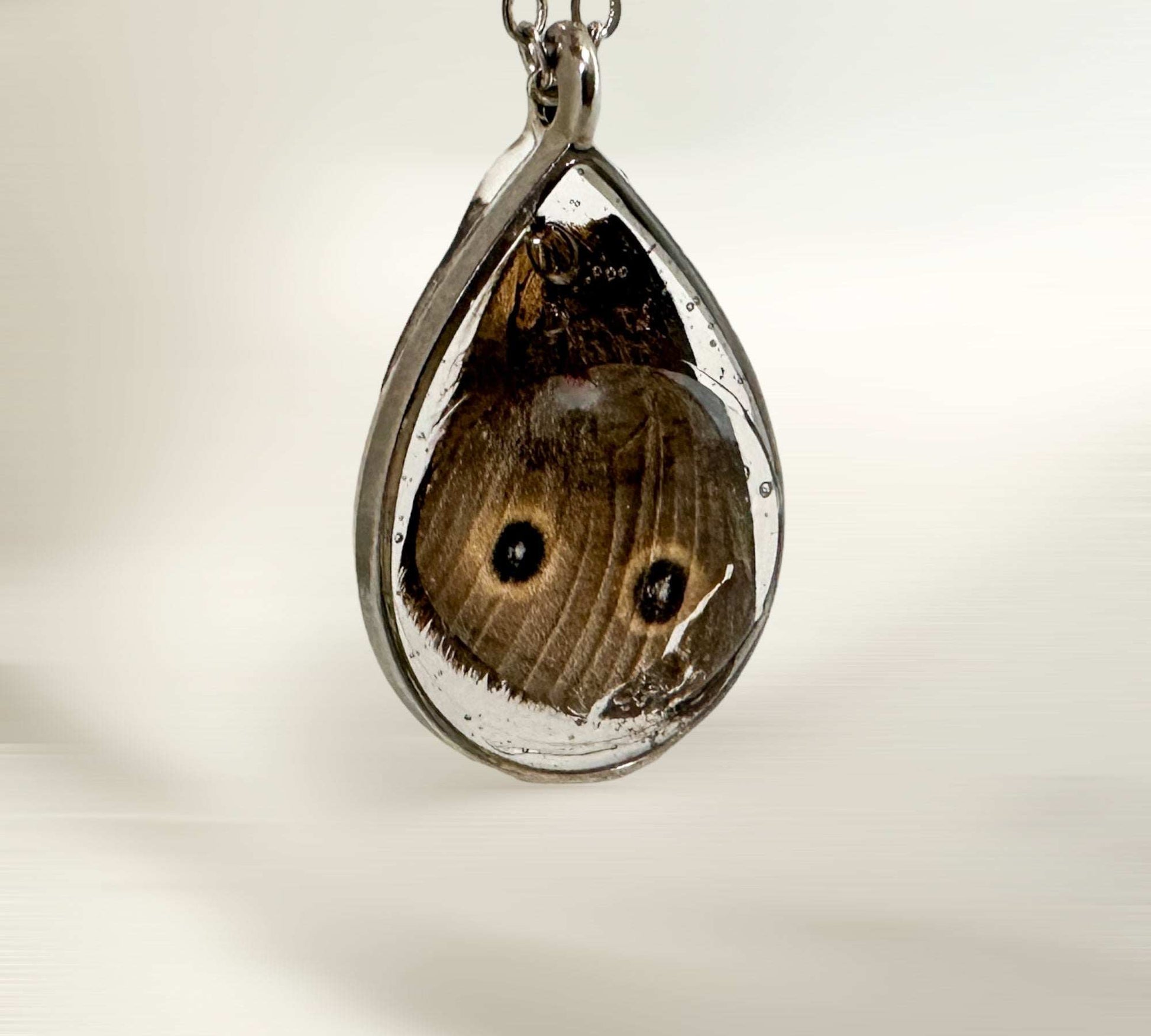 Butterfly Wing Whimsical Pendant: Nature's Colours captured in Resin