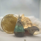 Ring Holder - Seaside Serenity Epoxy Resin Ring Holder with Gold Tray