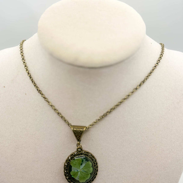 Four Leaf Clover Pendant - Lucky Charm Handmade Elegance