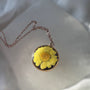 Daisy Pendant - Double Sided Nature-Inspired Daisy Flower Necklace
