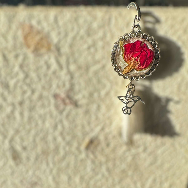 Bookmark - Botanical Elegance - Handcrafted Resin Floral Bookmarks
