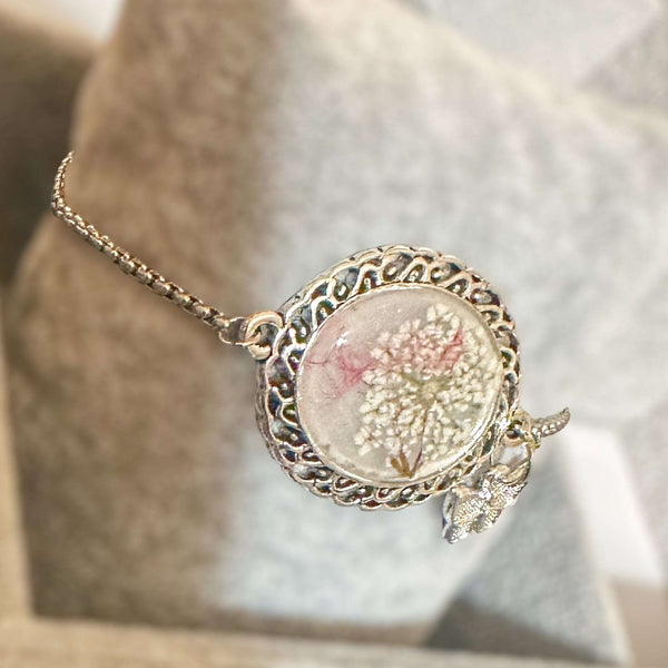 Wishful Butterfly Whispers - Handmade Nature-Inspired Floral Bracelet