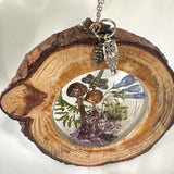 Suncatcher Enchanted Forest: Wood Slice Suncatcher Home Decor Gift Idea