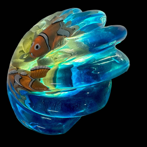 Whimsical Nemo Resin Paper Weight: Magical Home Decor Night Light