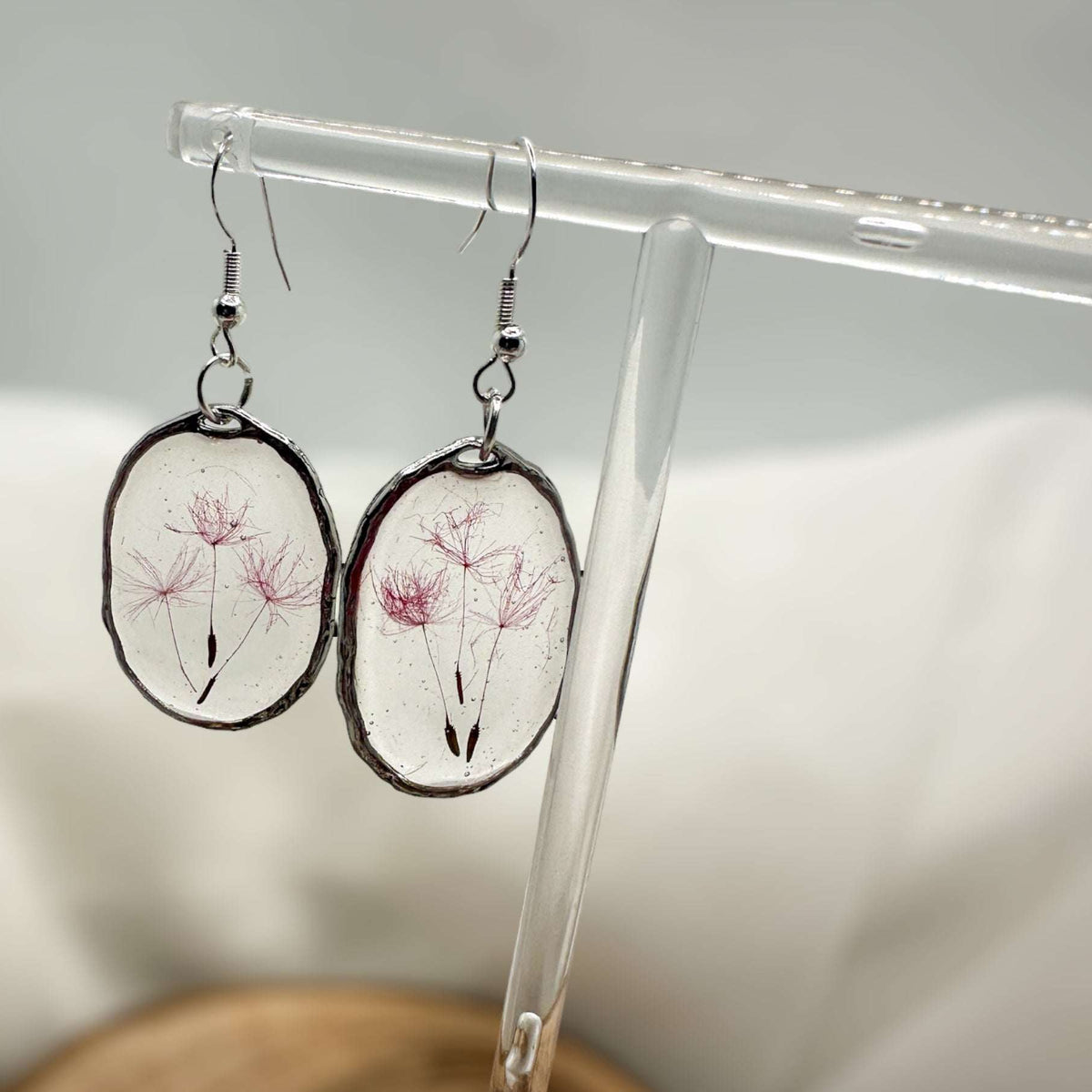 Fairy Wishes Earrings – A Pair of Dandelion Dreams & Coloured Wishes