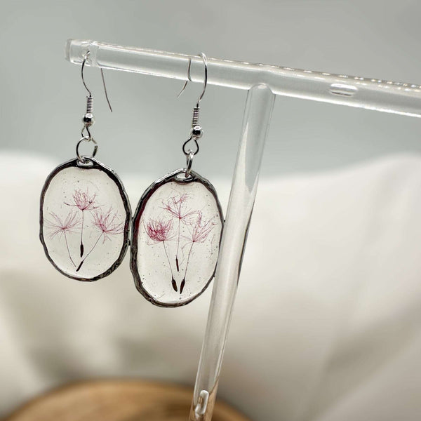 Fairy Wishes Earrings – A Pair of Dandelion Dreams & Coloured Wishes