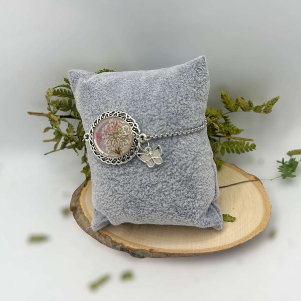 Wishful Butterfly Whispers - Handmade Nature-Inspired Floral Bracelet