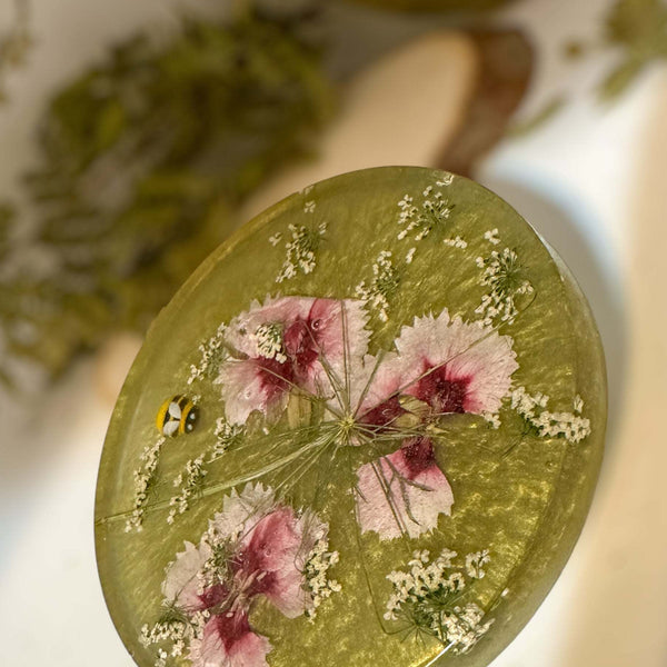 Garden Coaster Set - Blooms & Whimsy Handcraft Epoxy Resin Coasters