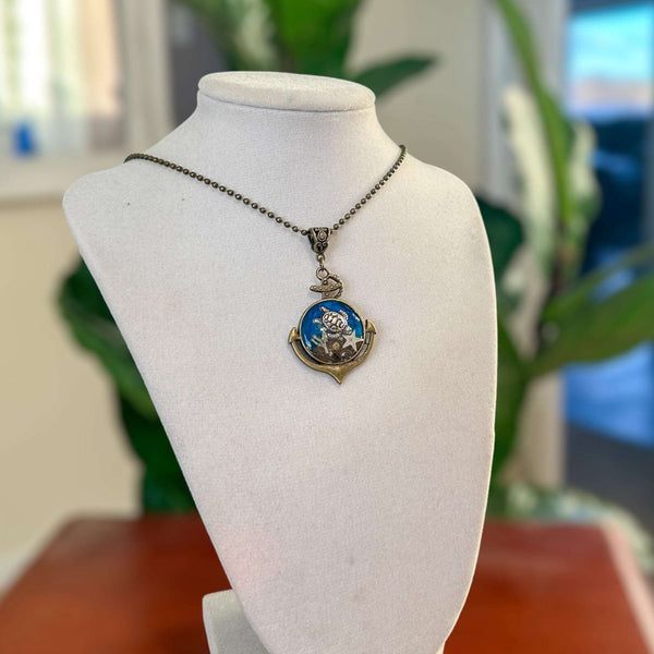 Anchors Away: Ocean-Inspired Pendants with Real Seashells & Sand