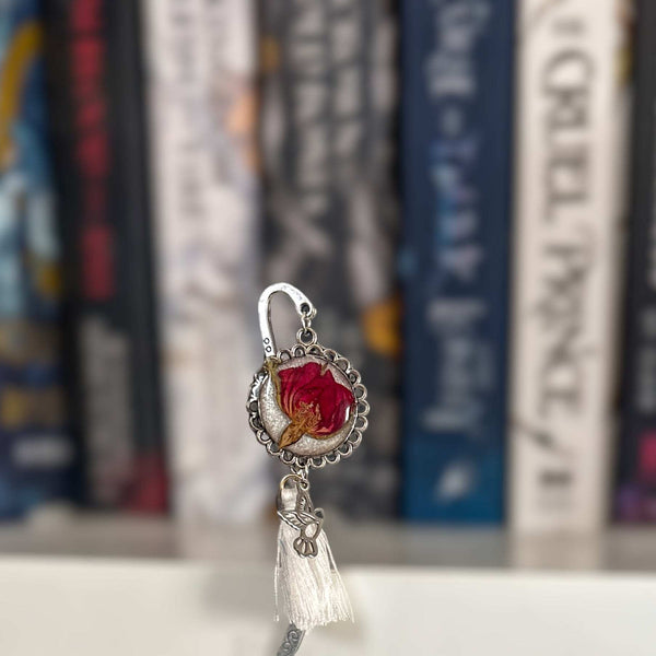 Bookmark - Botanical Elegance - Handcrafted Resin Floral Bookmarks