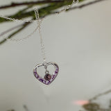 Blooming Hearts: Pressed Flower Petal Heart Pendants & Charms