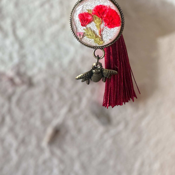 Bookmark - Botanical Elegance - Handcrafted Resin Floral Bookmarks