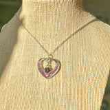 Blooming Hearts: Pressed Flower Petal Heart Pendants & Charms