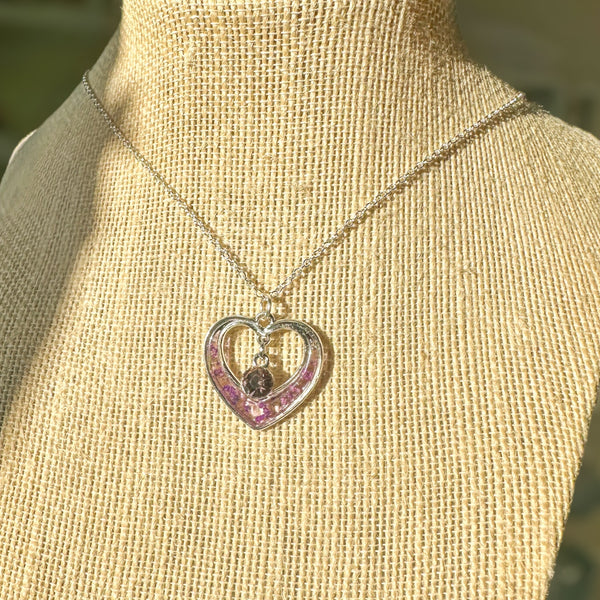 Blooming Hearts: Pressed Flower Petal Heart Pendants & Charms