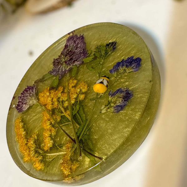 Garden Coaster Set - Blooms & Whimsy Handcraft Epoxy Resin Coasters