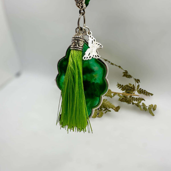 Rearview Mirror Car Charm - Garden Car Accessory