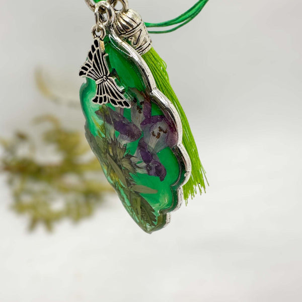 Rearview Mirror Car Charm - Garden Car Accessory