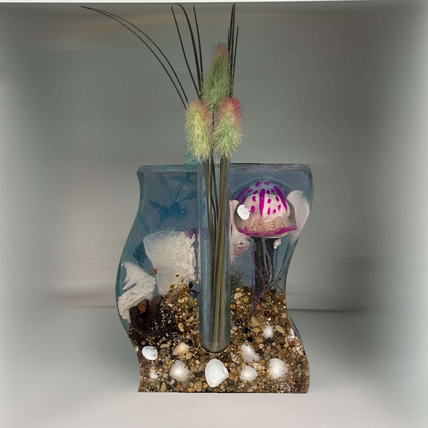 Epoxy Resin Bud Vase / Propagation Station Nature Decor