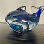 Whimsical Whale: Ocean Insipred Resin Seaglass Whale Sculpture