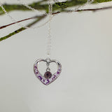 Blooming Hearts: Pressed Flower Petal Heart Pendants & Charms