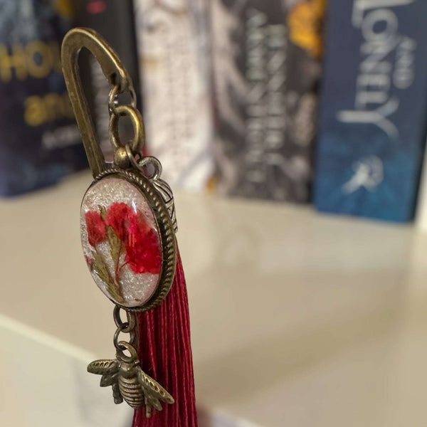 Bookmark - Botanical Elegance - Handcrafted Resin Floral Bookmarks