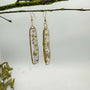 Bloom Cascade Earrings - Minimalistic Meets Boho - Pressed Flower