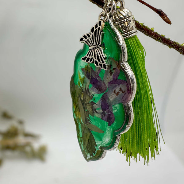 Rearview Mirror Car Charm - Garden Car Accessory