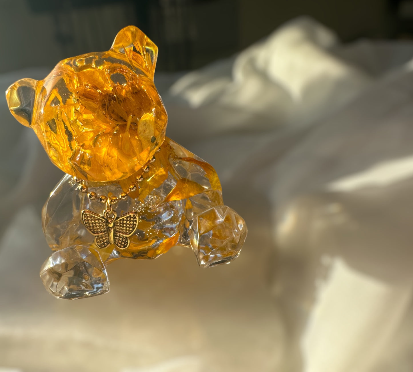 Charm Bears - Whimsical Resin Geometric Dried Flower Bear Decor
