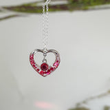 Blooming Hearts: Pressed Flower Petal Heart Pendants & Charms