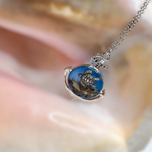 Anchors Away: Ocean-Inspired Pendants with Real Seashells & Sand