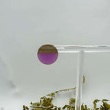 Boho Wood & Resin Stud Earrings - Bohemian Wood and Resin Earrings