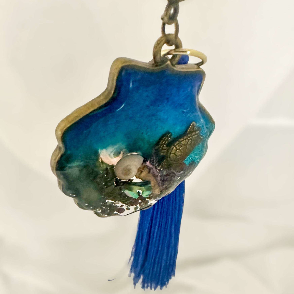 Seashell Car Charm - Ocean Car Accessory and Gift for Nature Lovers