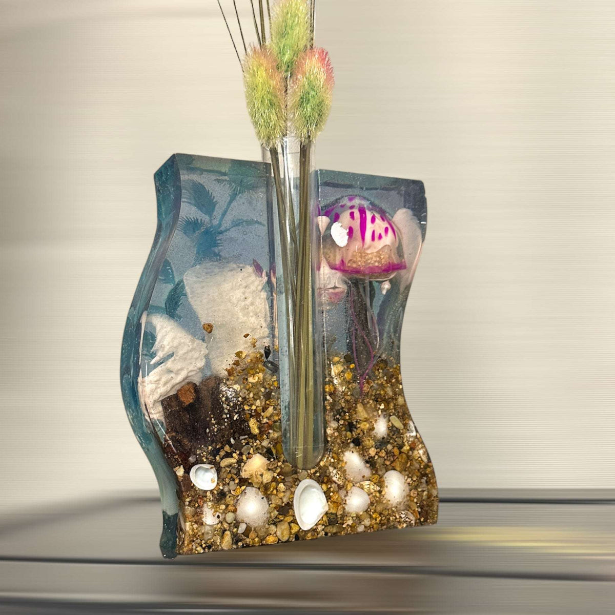 Epoxy Resin Bud Vase / Propagation Station Nature Decor