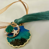 Seashell Car Charm - Ocean Car Accessory and Gift for Nature Lovers