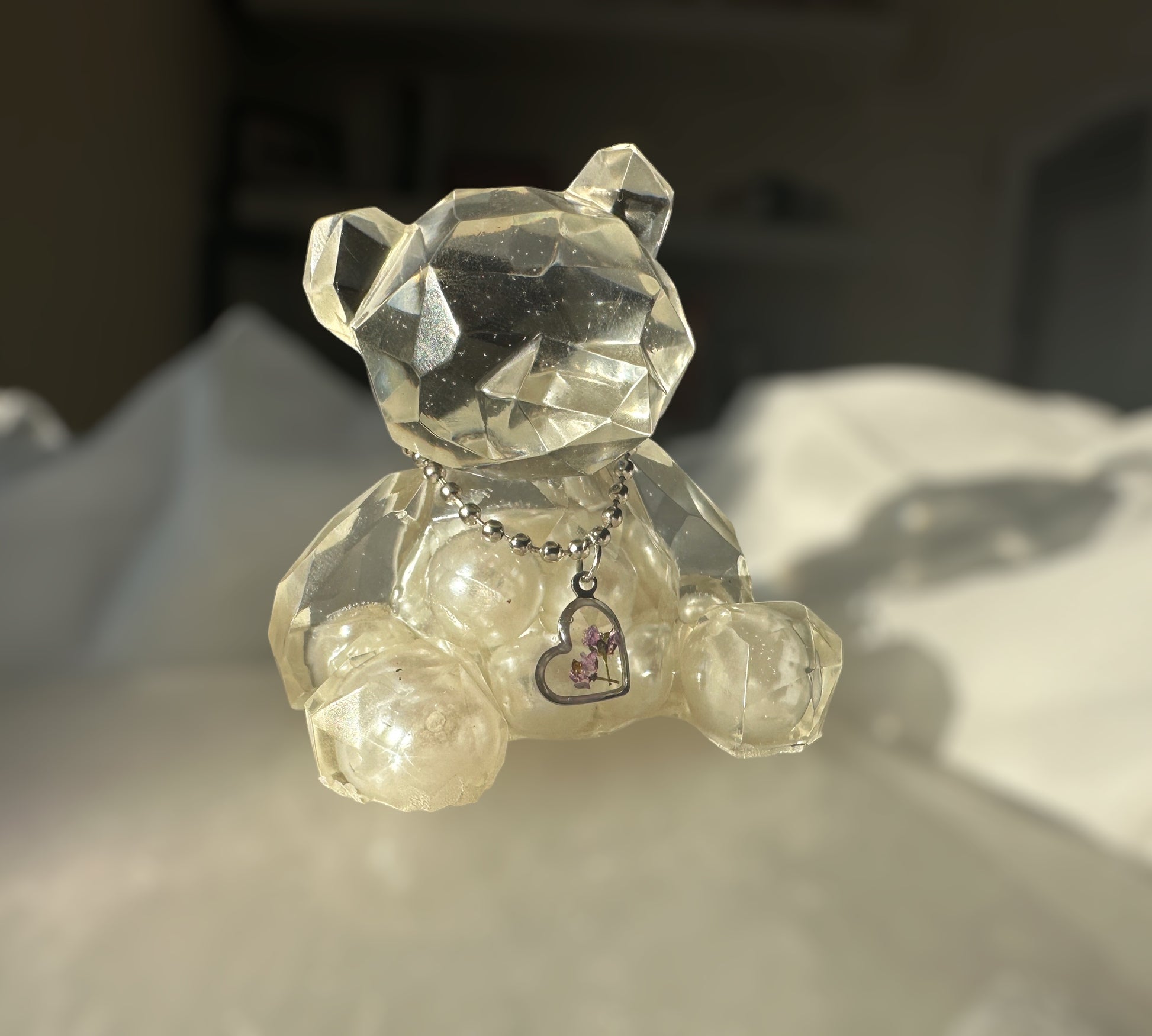 Charming Bears - Whimsical Resin Geometric Bear Decor with Charms