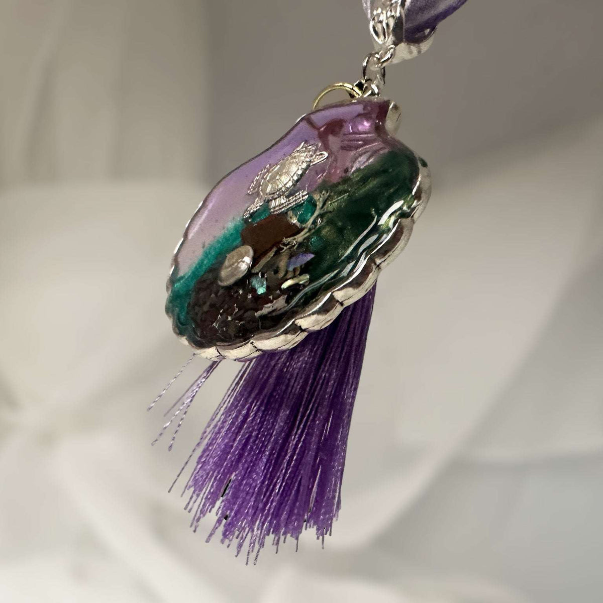 Seashell Car Charm - Ocean Car Accessory and Gift for Nature Lovers