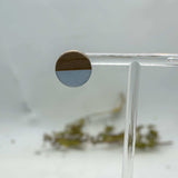 Boho Wood & Resin Stud Earrings - Bohemian Wood and Resin Earrings