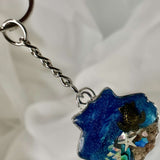 Ocean-Inspired Seashell Bag Charm & Keychain: Handmade Coastal Charm