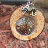 Suncatcher Enchanted Forest: Wood Slice Suncatcher Home Decor Gift Idea