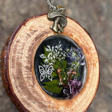 Suncatcher Enchanted Forest: Wood Slice Suncatcher Home Decor Gift Idea