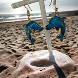 Earring Set - Whimsical Ocean Themed Handmade Resin Seahorse & Whale