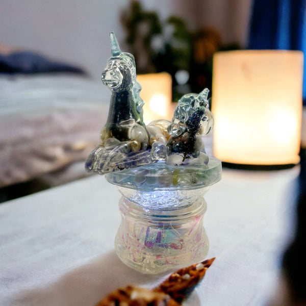 Unicorn Whimsical Crystal Night Light: Illuminate Your Dreams