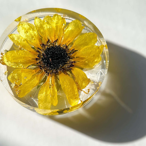 Golden Blooms Sunflower Coaster - Stylish Home Decor Sunflower Accent