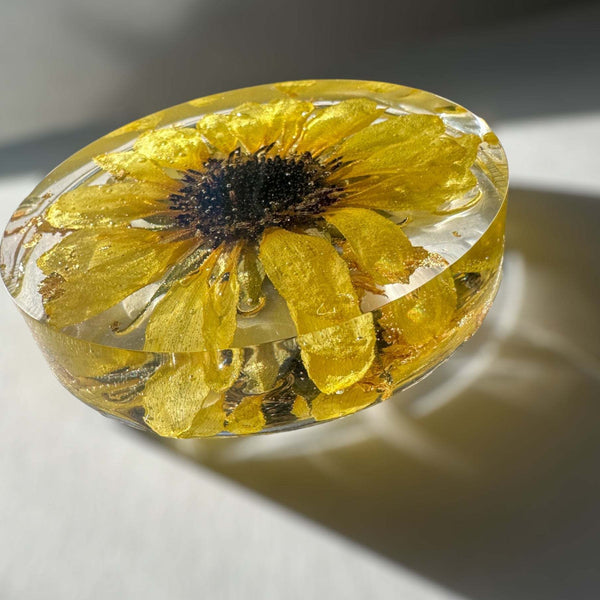Golden Blooms Sunflower Coaster - Stylish Home Decor Sunflower Accent