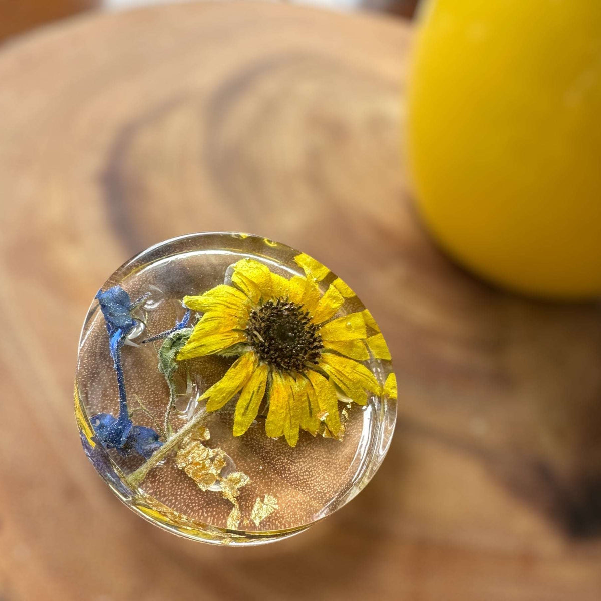 Golden Blooms Sunflower Coaster - Stylish Home Decor Sunflower Accent