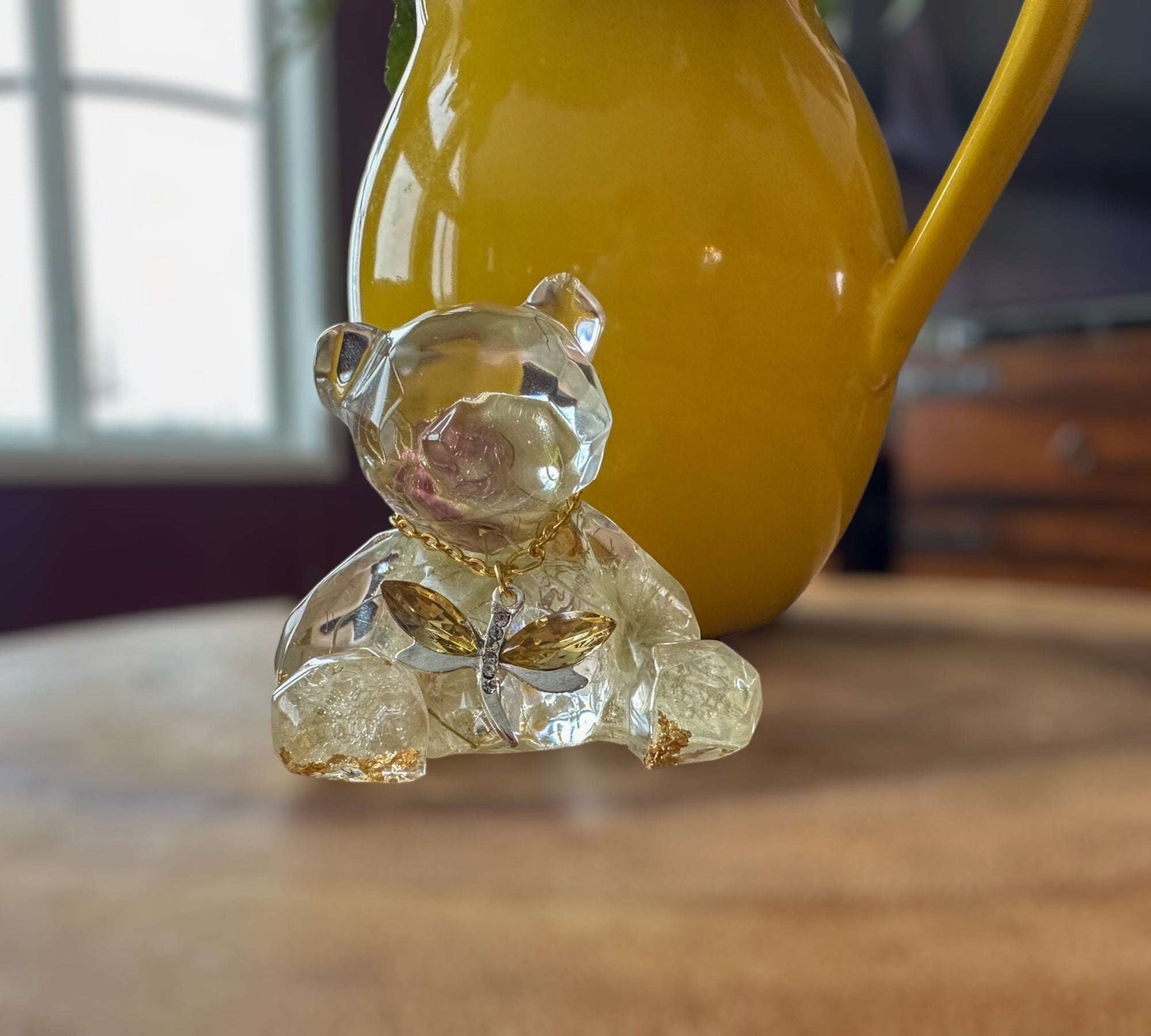 Charm Bears - Whimsical Resin Geometric Dried Flower Bear