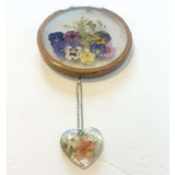 Suncatcher Pansy Wall Hanger - Floral Rustic Charm Wall Hanger 