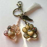 Memorial Pet Keepsake Keychain - Dog & Cat Custom Handmade Resin Paw