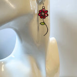 Handmade Quartz Blossom Resin Earrings - Bloom with Nature's Energy