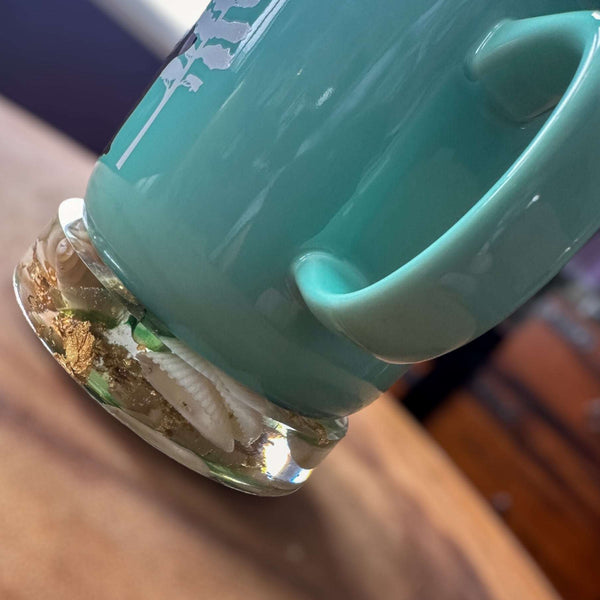 Seaside Serenity Epoxy Resin Coasters - Coastal Seashell Home Decor 